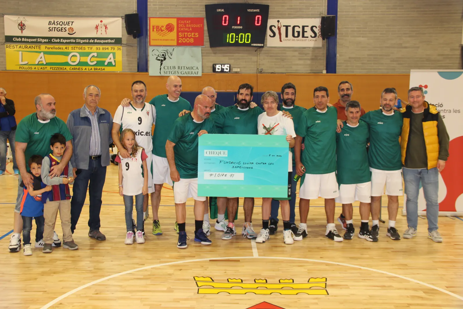 Entrega del xec solidari — Torneig 2023